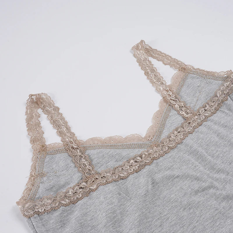 Lace Trim Sleeveless Camisole