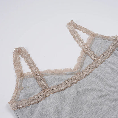 Lace Trim Sleeveless Camisole