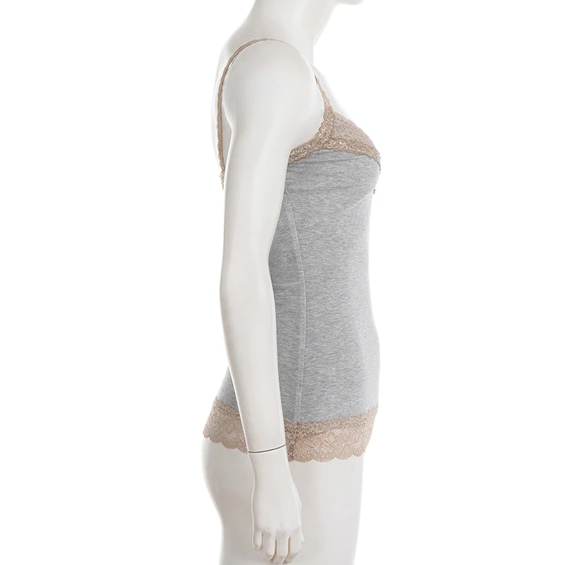 Lace Trim Sleeveless Camisole