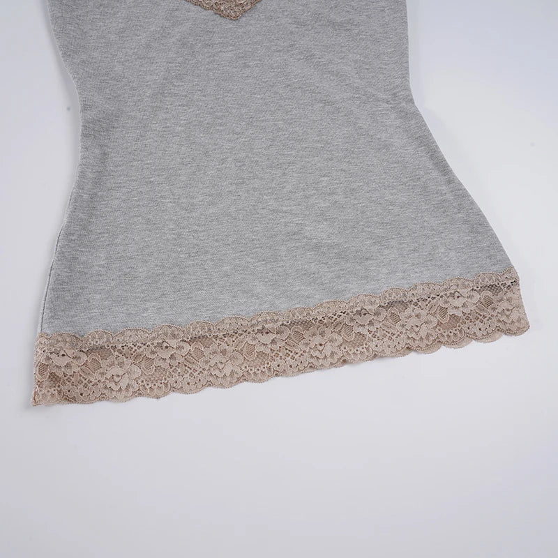 Lace Trim Sleeveless Camisole
