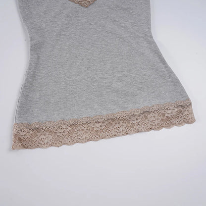 Lace Trim Sleeveless Camisole
