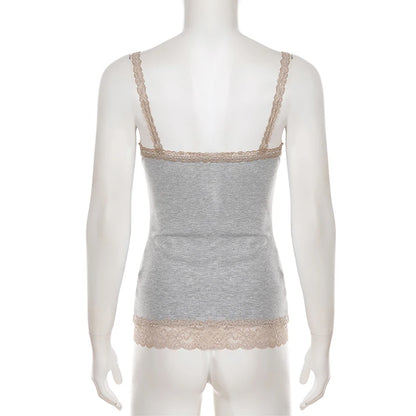 Lace Trim Sleeveless Camisole